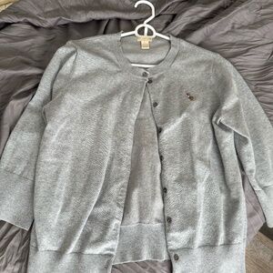 US Polo Assn Vintage Gray Button Cardigan